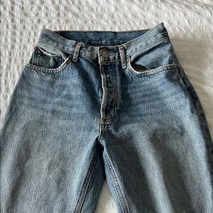 Agolde Light Blue Straight Leg Jeans
